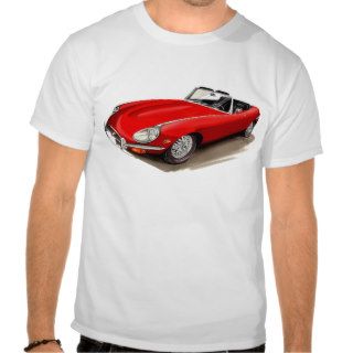 Jaguar XKE Red Car T shirt