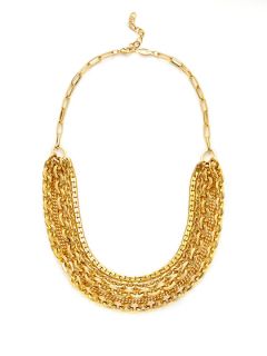 Gold Multi Strand Necklace by AV Max
