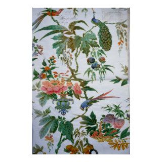 Wallpaper design (Flowers) 1840 Poster