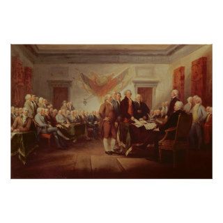 Signing the Declaration of Independence Poster
