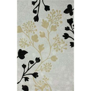 Nuloom Handmade Floral Gray Area Rug (5 X 8)