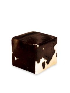 Mecina Cowhide Ottoman by Natural