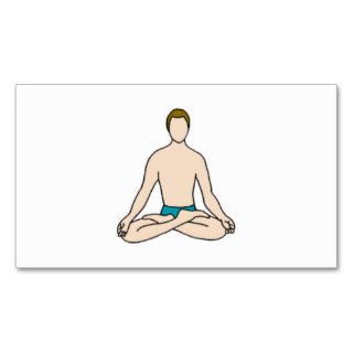 Yoga Male Business Card Templates