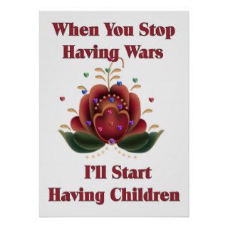 Child Free Pacifist Poster