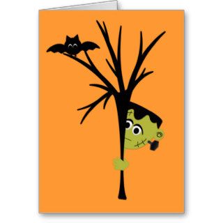 Cute Frankenstein Halloween Card