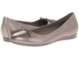 ECCO Touch 15 Bow Ballerina Womens Shoes (Gray)