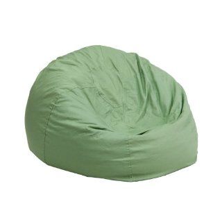 Flash Furniture Solid Kids Bean Bag Chair, Small, Green   Furniture