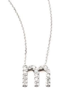 Diamond Letter Necklace, M   KC Designs