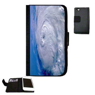 Eye of the hurricane Fabric iPhone 4 Wallet Case Great unique Gift Idea Cell Phones & Accessories