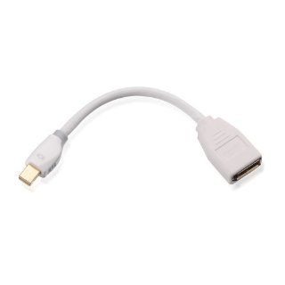 Cable Matters Mini DisplayPort (Thunderbolt™ Port Compatible) to DisplayPort Male to Female Adapter in White Computers & Accessories