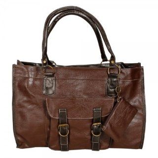 Women Retro Style Pu Leather Handbag Shoulder Messenger Bag Brown Luxury Fashion Bag  Diaper Tote Bags  Baby