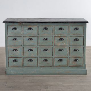 C.G. Sparks Valsetz 20 Drawer Dresser 1175107401 / 1175107402 Color Blue