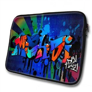 "Graffiti Names" designed for Mahdi, Designer 14''   39x31cm, Black Waterproof Neoprene Zipped Laptop Sleeve / Case / Pouch. Cell Phones & Accessories