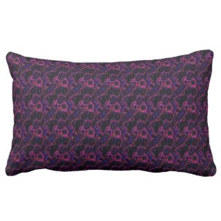 Pink black swirls Cushions Throw Pillows