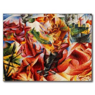 Umberto Boccioni   Elastic (Detail) Post Card