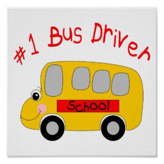#1 Bus Driver Posters