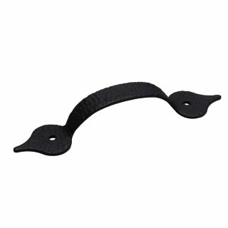 Style Selections 82mm Center to Center Matte Black Arched Cabinet Pull