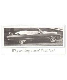 1961 1967 Cadillac Convertible Used Car Sales Folder Literature Piece Dealer Automotive