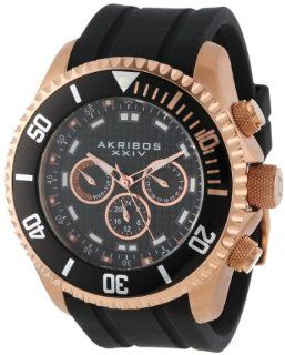 Akribos XXIV Men's AK597RG Grandiose Swiss Quartz Multi Function Silicone Strap Watch at  Men's Watch store.