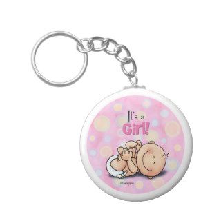 It's a Girl   Baby Congratulations Keychain