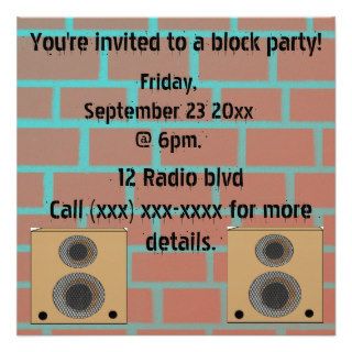 Block party Invitation