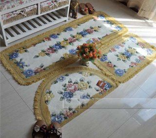 Shop DIAIDI 3PCS Decorative Kitchen Floor Mats Country Kitchen Rugs Afforadable Rugs Fluffy Rugs Blue Floral Bath Rugs at the  Home D�cor Store. Find the latest styles with the lowest prices from DIAIDI