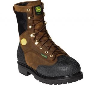 John Deere Boots 9 Waterproof Lace Up Steel Toe 9351   Gaucho Waterproof Crazy Horse Leather