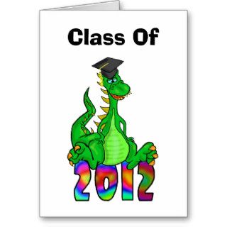 2012 Graduation Dragon Funny Graduation Card