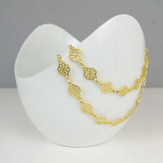 22 k gold plated victoria necklace by begolden