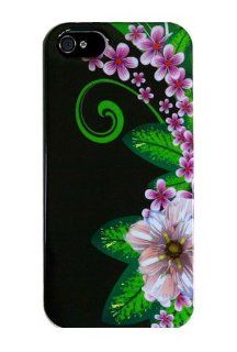 Graphic Case for iPhone 5 and iPhone 5S   Green Flower (Package include a HandHelditems Sketch Stylus Pen) Cell Phones & Accessories