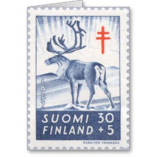 Finnish Reindeer Christmas Card