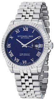 Stuhrling Original Men's 599G.03 Symphony Regent Coronet Swiss Quartz Date Blue Dial Stainless Steel Bracelet Watch at  Men's Watch store.