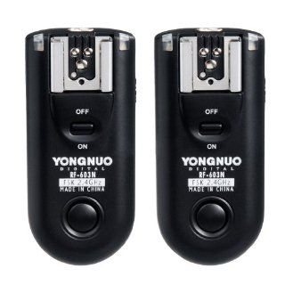 Yongnuo RF 603 N1 / Camera 2 Transceiver Set Flash Sync Trigger Trans Shutter Remote for Nikon Camera / Such as Nikon D1H, D1X, D2, D2H, D2X, D3, D3X, D3, D1, D100, D200, D300, D700, D300S, F6, F5, F90, F90X, F100 etc Fujifilm S5 Pro, S3 Pro  Camera Flas