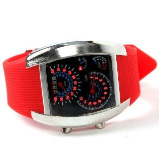 Shot in Creative LED Watch Sector Sports Car Meter Dial Men Wrist Watch (Red) at  Men's Watch store.
