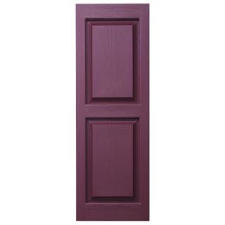 Severe Weather 2 Pack Bordeaux Raised Panel Vinyl Exterior Shutters (Common 71 in x 15 in; Actual 70.5 in x 14.5 in)