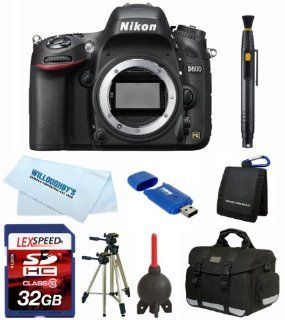 Nikon D600 24.3 MP CMOS Full Frame FX Format Digital SLR Camera (Body) + Camera Bag + Tripod + 32GB Memory Card  Digital Slr Camera Bundles  Camera & Photo