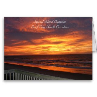 Topsail Island Sunrise Photography Card