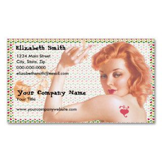 Retro 1940s Love V3 Business Card