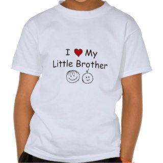 I Love My Little Brother T shirts
