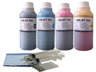 Bulk Ink Refill 4 Color Set 250ml Each for HP Printer Cartridges Electronics