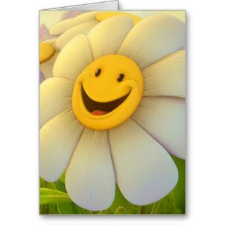 Cheerful Flowers Smile Card