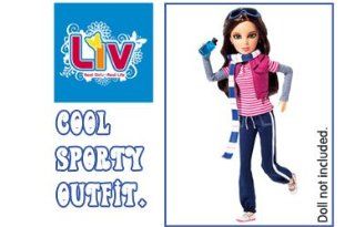 Liv Doll Liv'n Cool Fashion Clothes Outfit with Sunglasses, Purse and Scarf Accessories Toys & Games