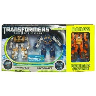 Transformers 3 Dark of the Moon Movie Exclusive Cyberverse Legion Class Action Figure 3Pack Bumblebee vs. Soundwave with Bonus Rodimus Toys & Games