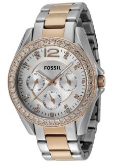 Fossil ES2787  Watches,Womens White & Silver Dial Two Tone Stainless Steel, Casual Fossil Quartz Watches