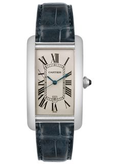 Cartier W2603256  Watches,Mens Tank Americaine Automatic 18k White Gold, Luxury Cartier Automatic Watches