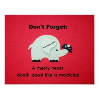 Proverbs 1722 A Merry Heart Doeth GoodPoster