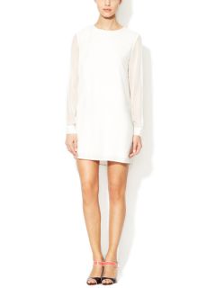 Textured Silk Sleeve Draped Dress by Thakoon Addition