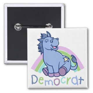 Baby Democrat Donkey Pinback Buttons