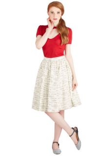 On a Barrel Roll Skirt in Fanfare  Mod Retro Vintage Skirts