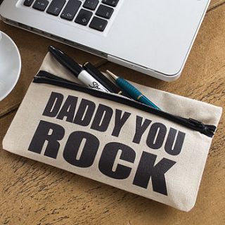 daddy you rock pencil case by tillyanna